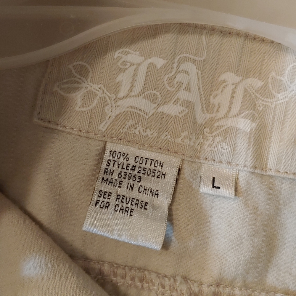 LAL (Live A Little) Cream and Grey Striped Jacket - Picture 10 of 10